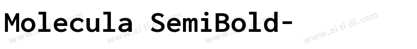 Molecula SemiBold字体转换
